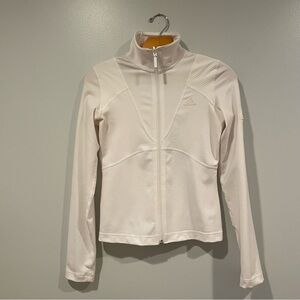 Adidas Women's white zip up jacket XS